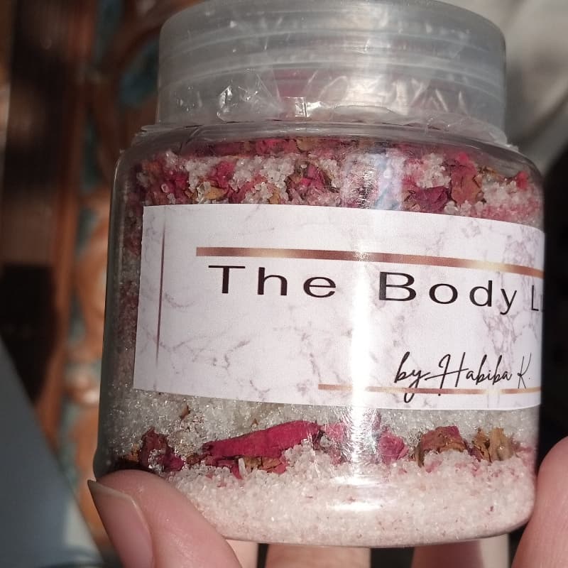 Rose Love Bath Salt Jar Infused With EOs