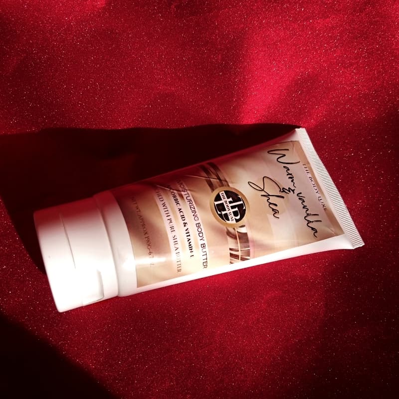Warm vanilla & shea Ultra light body butter with ascorbic acid & vit-e