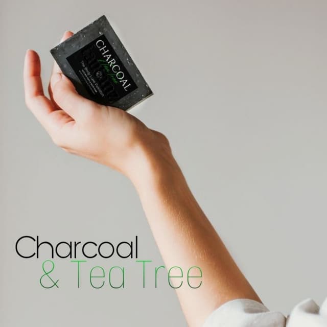 Charcoal & Tea Tree enriched natural face & body soap