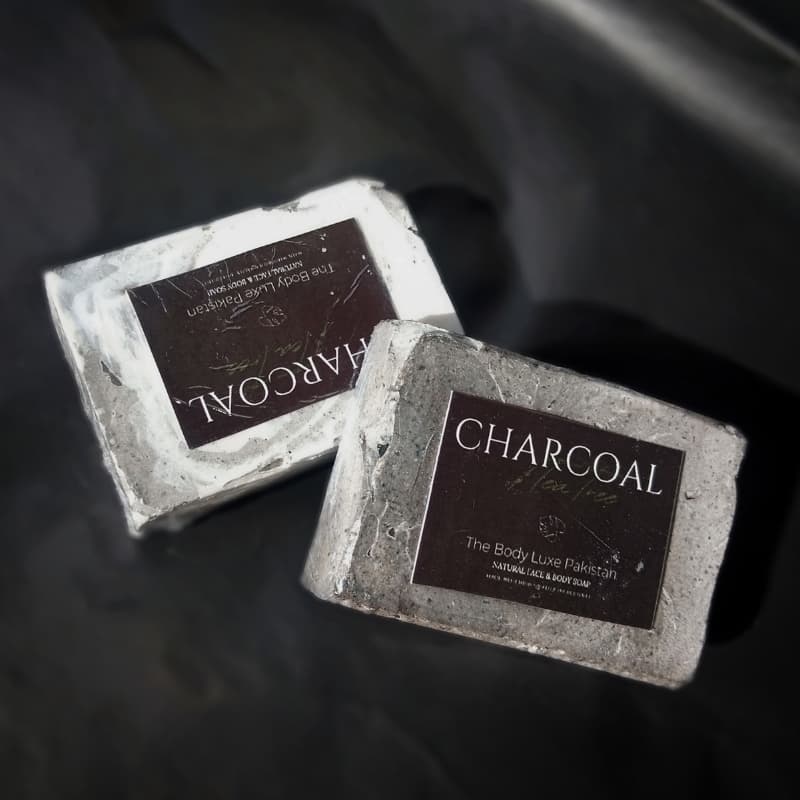 Charcoal & Tea Tree enriched natural face & body soap
