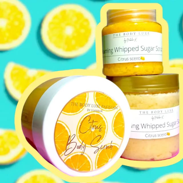 Citrus Scent  Body Scrub - Large Size